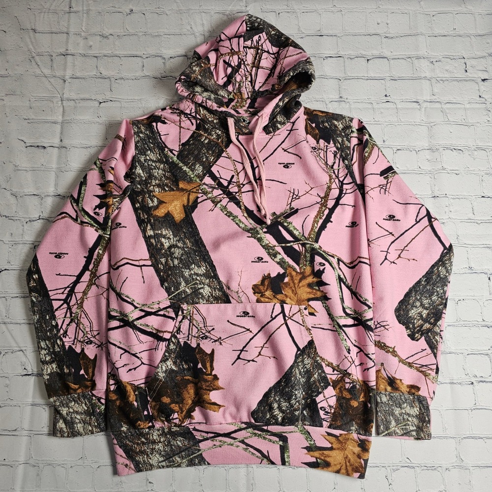 Mossy Oak Pink Camouflage Hoodie Pullover S 4-6 Break-Up Country Camo Fleece